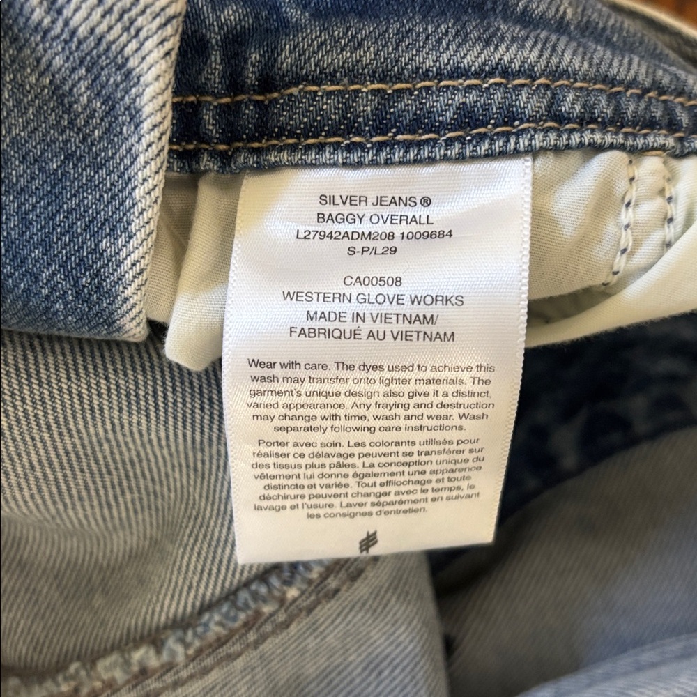 Silver Jeans Classic Blue Overalls Women’s Size: S/M NWOT - Picture 4 of 9
